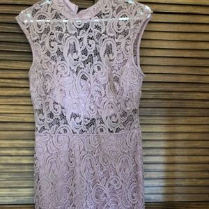 B. Darlin Mauve Lace Dress